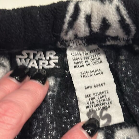 Star Wars Boys Pj pants. Small. Super soft & comfortable! Black & White. - Picture 3 of 4